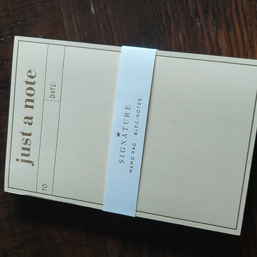 Hallmark Signature Memo Pad 50 sheets New
